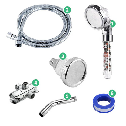 Filtered Ionic Ecopower Shower head